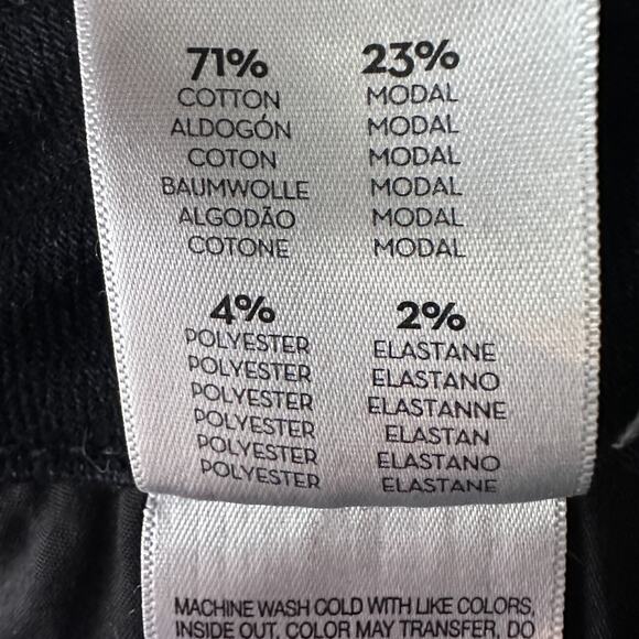 Mother High Waisted Looker Ankle Jeans Womens 27 Black Encounters at Night Denim - Picture 8 of 12